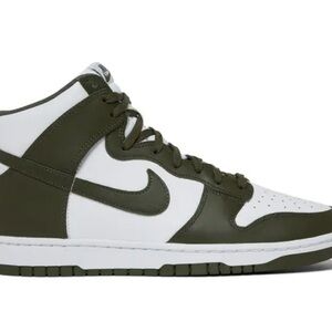 Nike Men's Green and White Sneakers